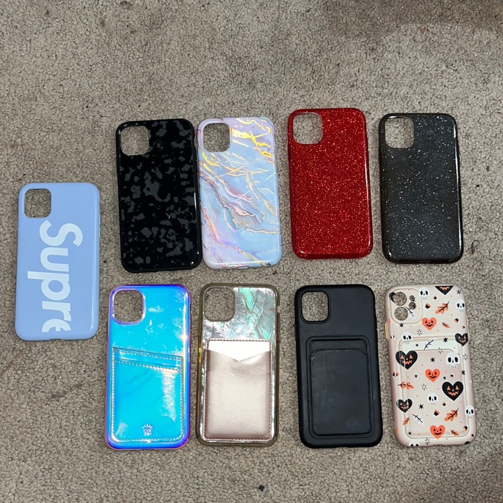 Assorted Preowned iPhone Cases (9 count)